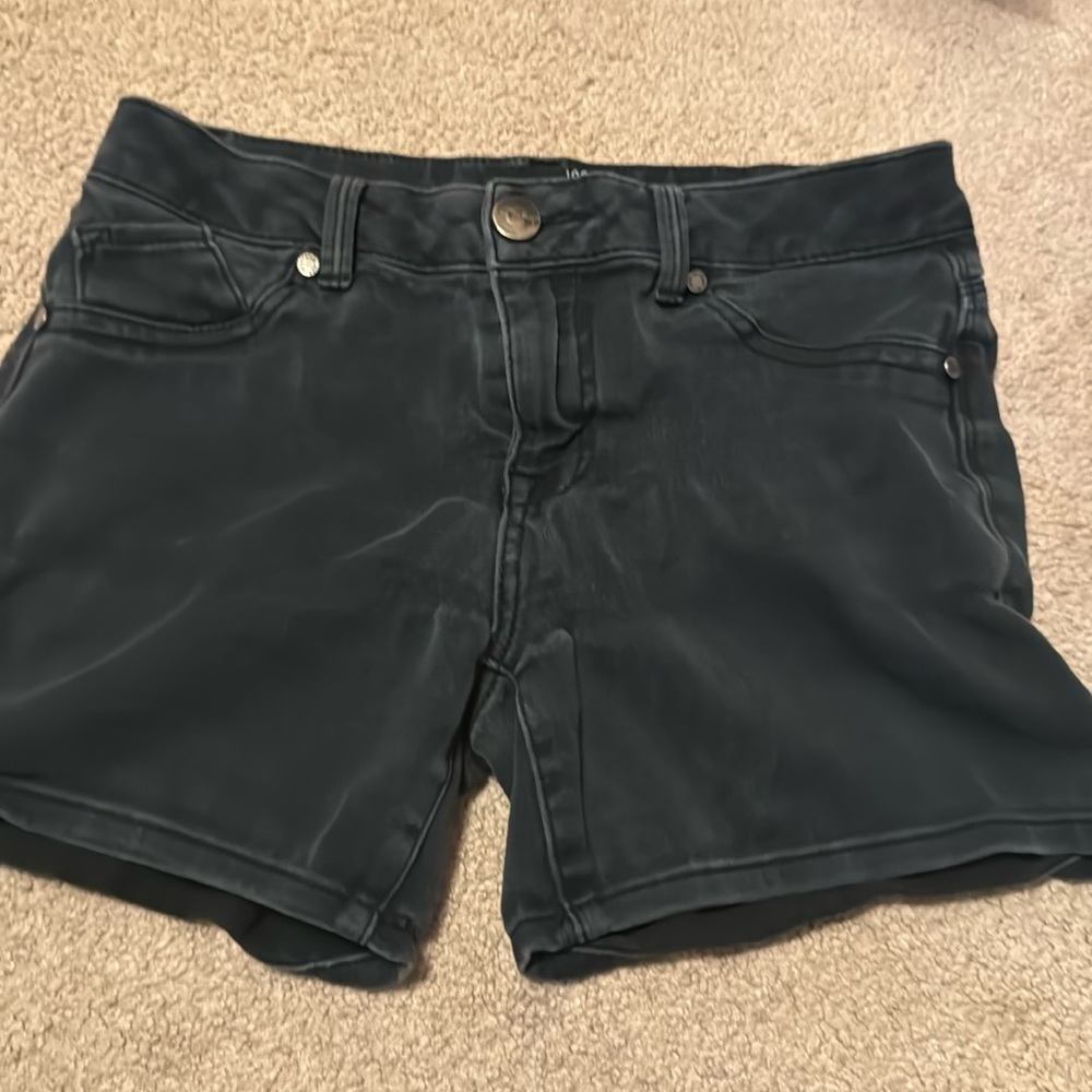 1822 denim black jean shorts